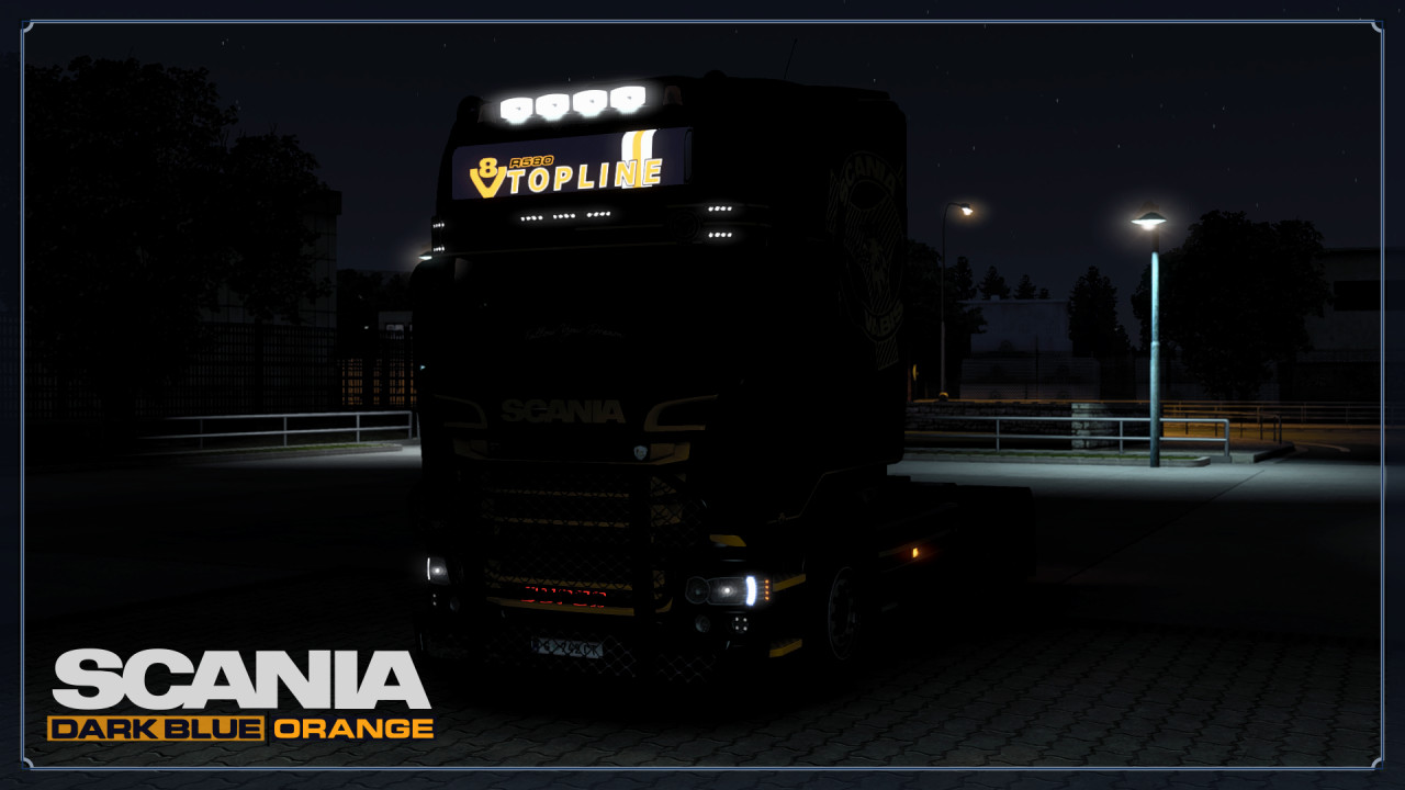 [skin_truck] "Black & Orange" Scania-6s (RJL)